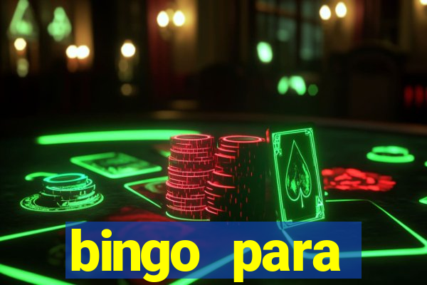 bingo para despedida de solteira para imprimir